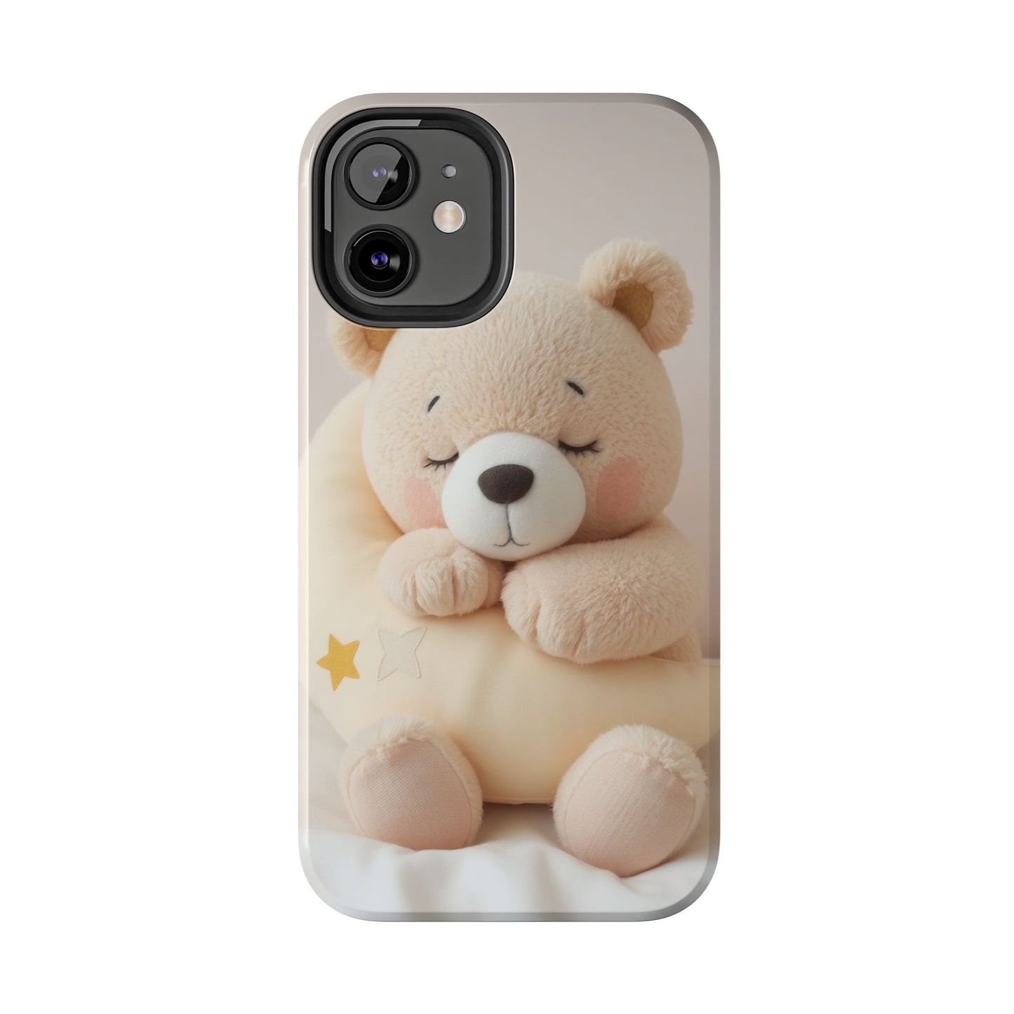 Cute Bear Tough Phone Case - Adorable Baby Animal Design for Kids & Adults
