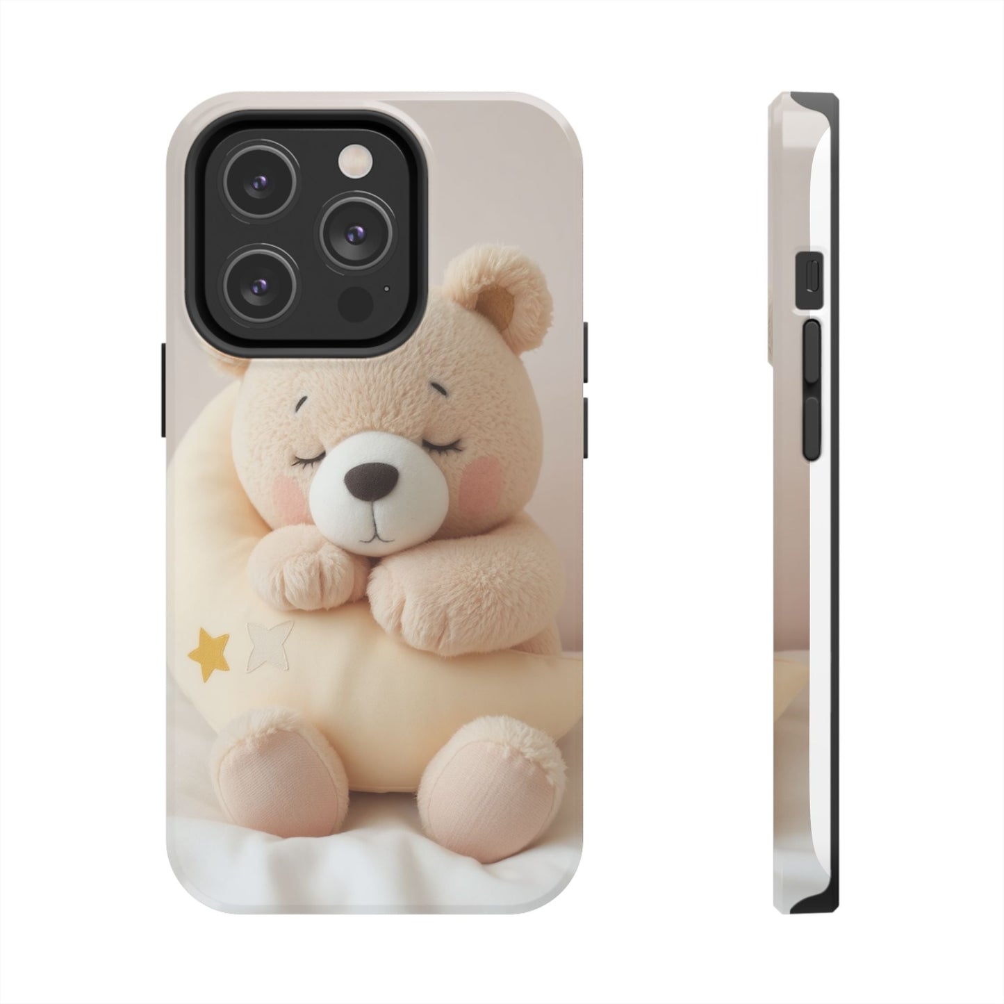 Cute Bear Tough Phone Case - Adorable Baby Animal Design for Kids & Adults