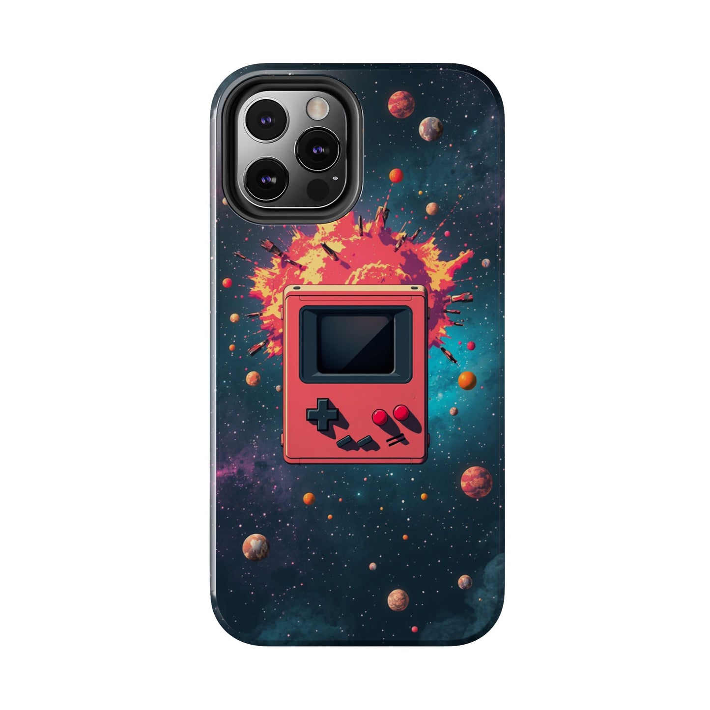 Retro Gaming Tough Phone Case - Space Adventure Design