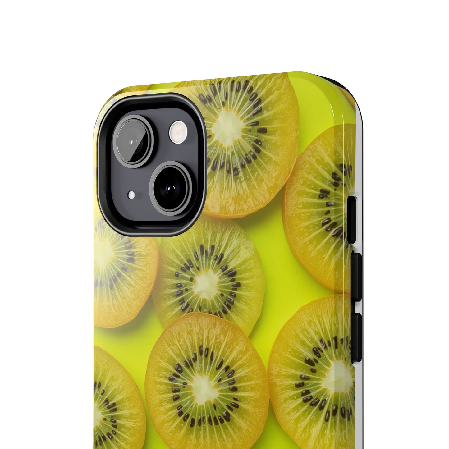 Vibrant Kiwi Tough Phone Case - Bright Yellow Design for Fruit Lovers