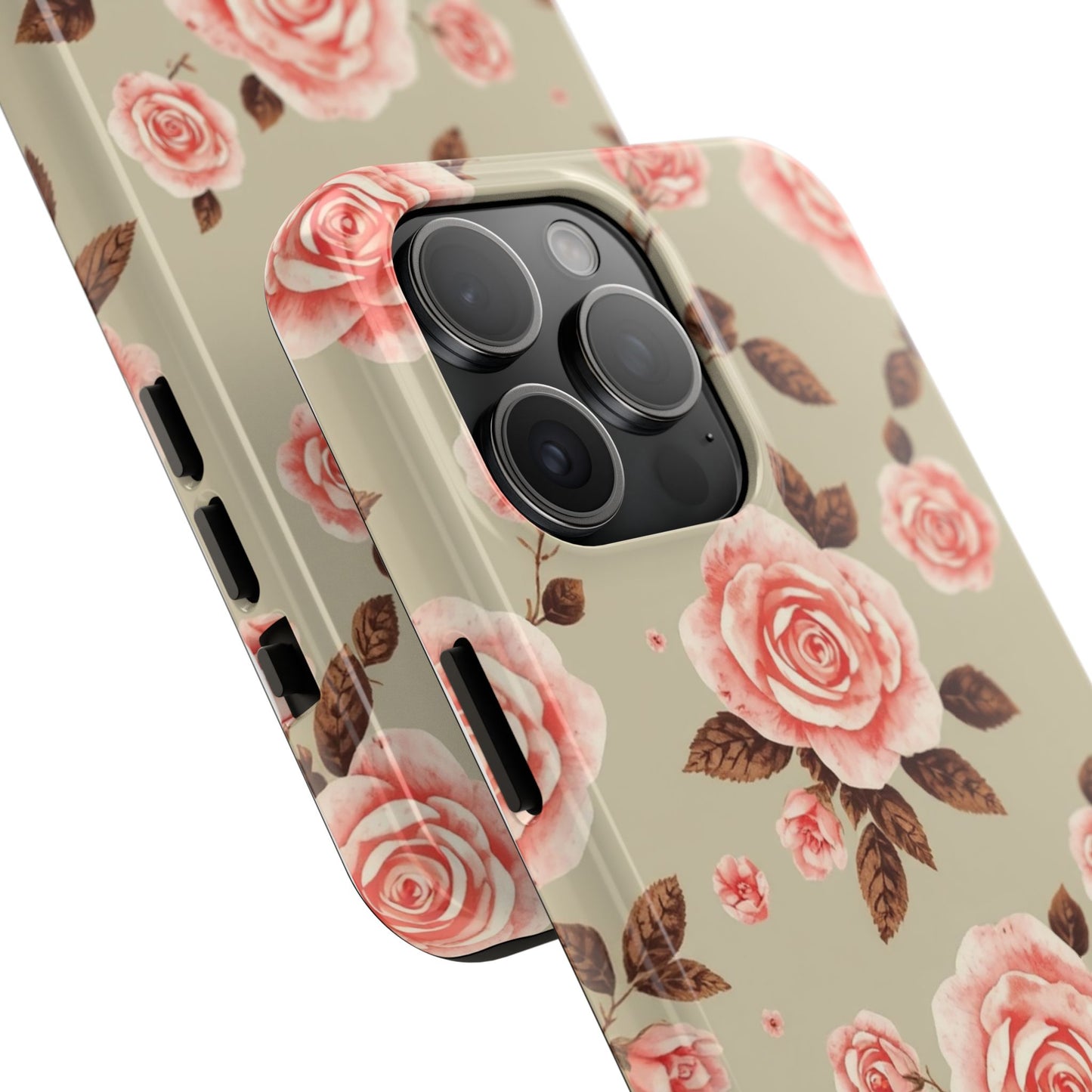 Elegant Floral Tough Phone Case for Stylish Protection - for iPhone