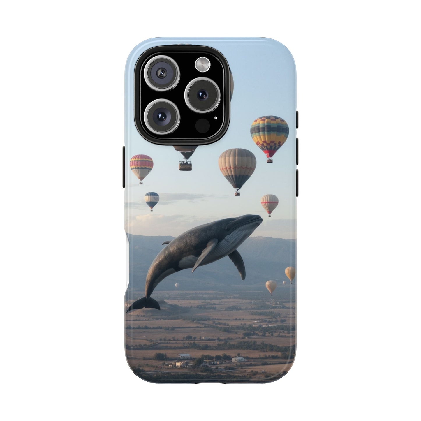 Whale Hot Air Balloon Tough Phone Case - Adventure & Nature Lovers
