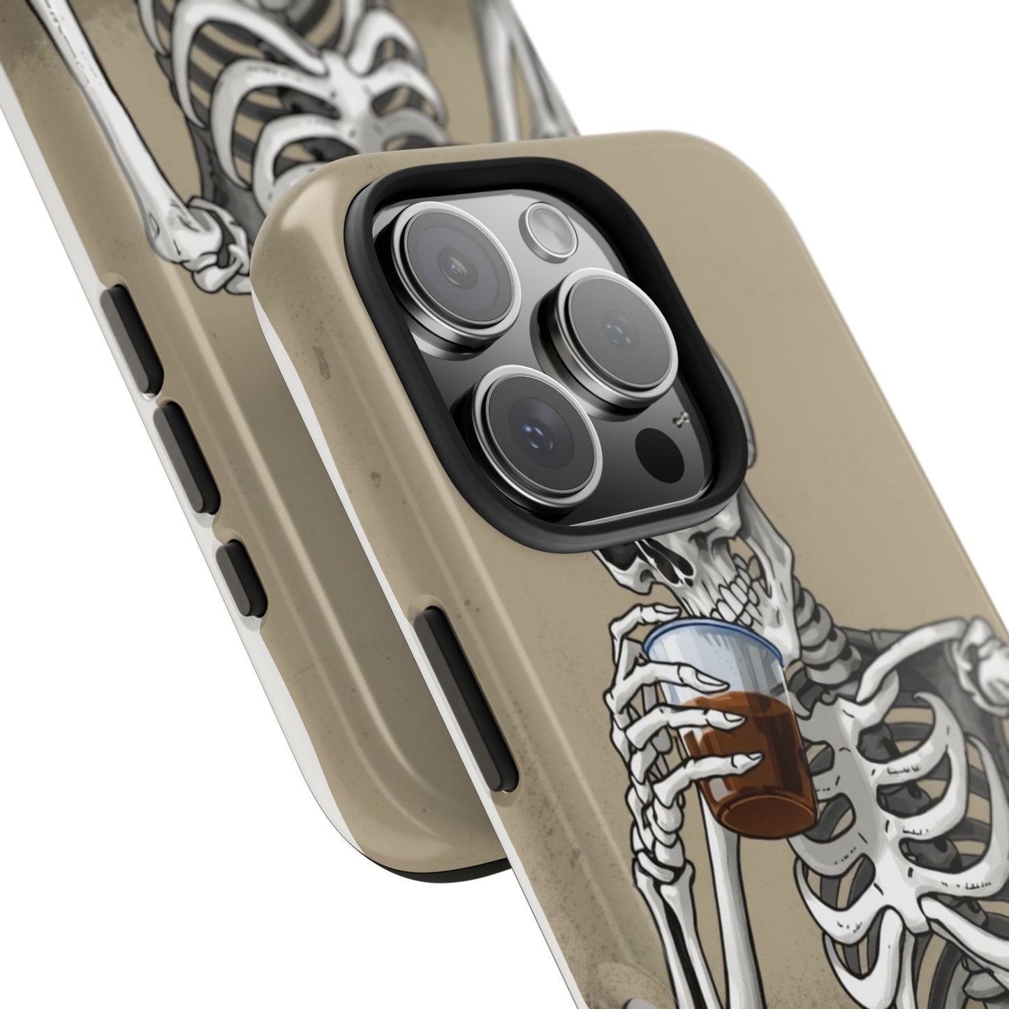 Funny Skeleton Phone Case - 'Same Soul, Different Day' Tough Cover