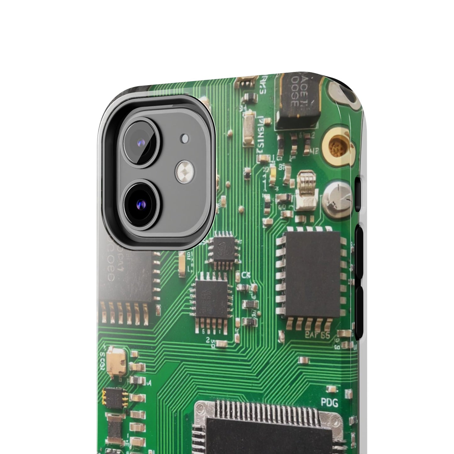 Circuit Board Tough Phone Case - Durable Tech Design