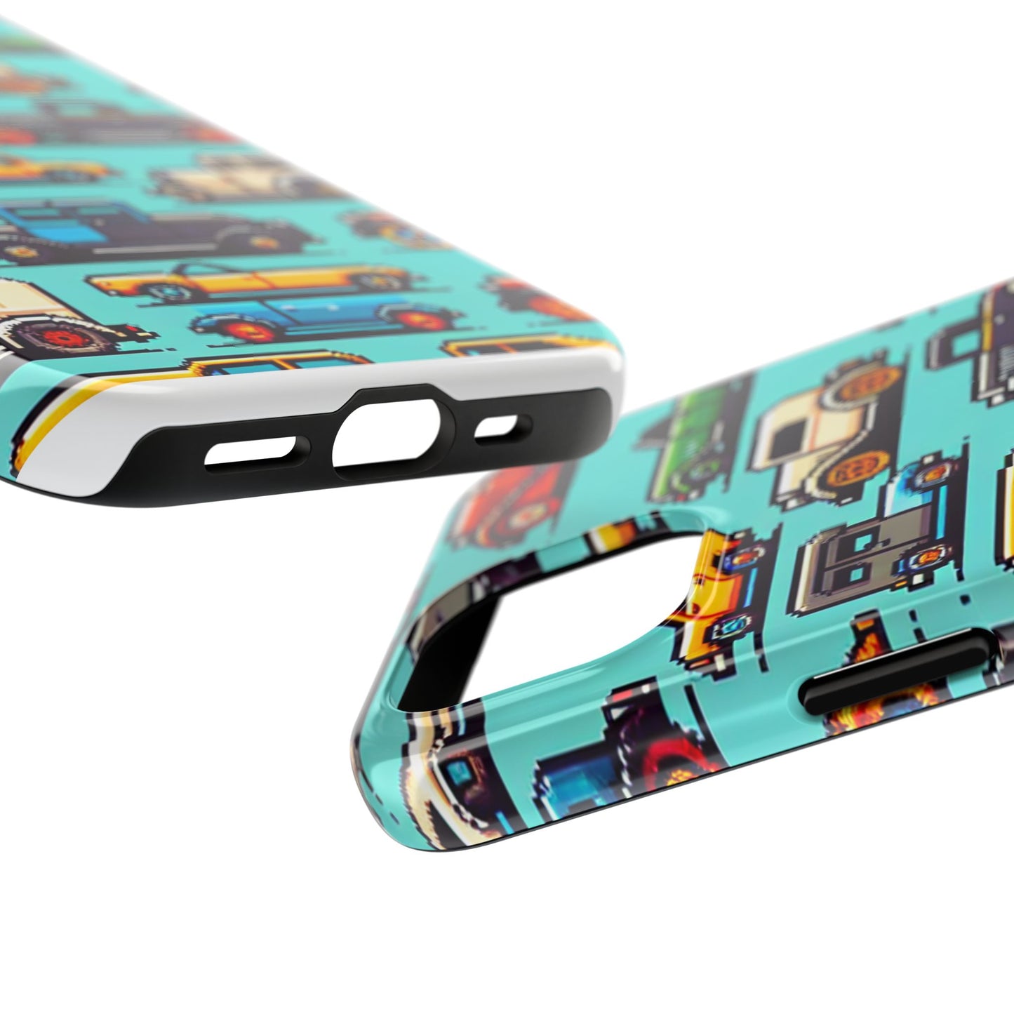 Retro Car Pixel Art Tough Phone Case - Durable & Stylish Protection - for iPhone