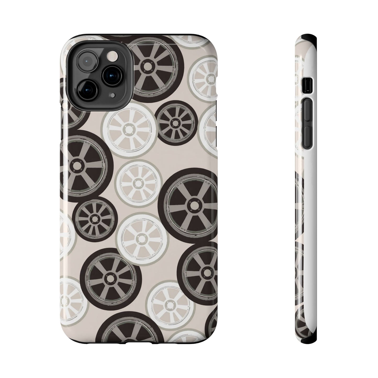Racing Wheel Design Tough Phone Case – Durable Protection for Automotive Enthusiasts