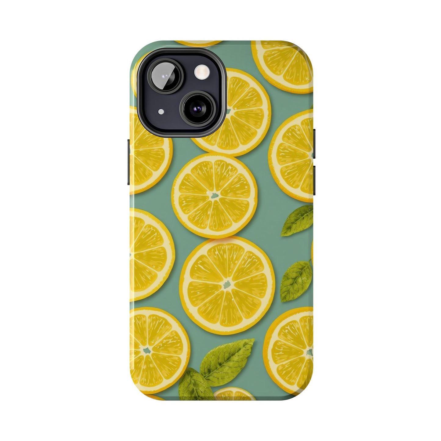 Tough Lemon Pattern Phone Case - Vibrant Citrus Design for Summer Vibes - for iPhone