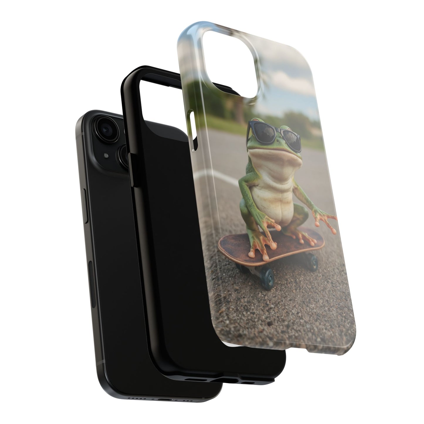 Cool Frog Skateboard Phone Case - Tough and Stylish Protection