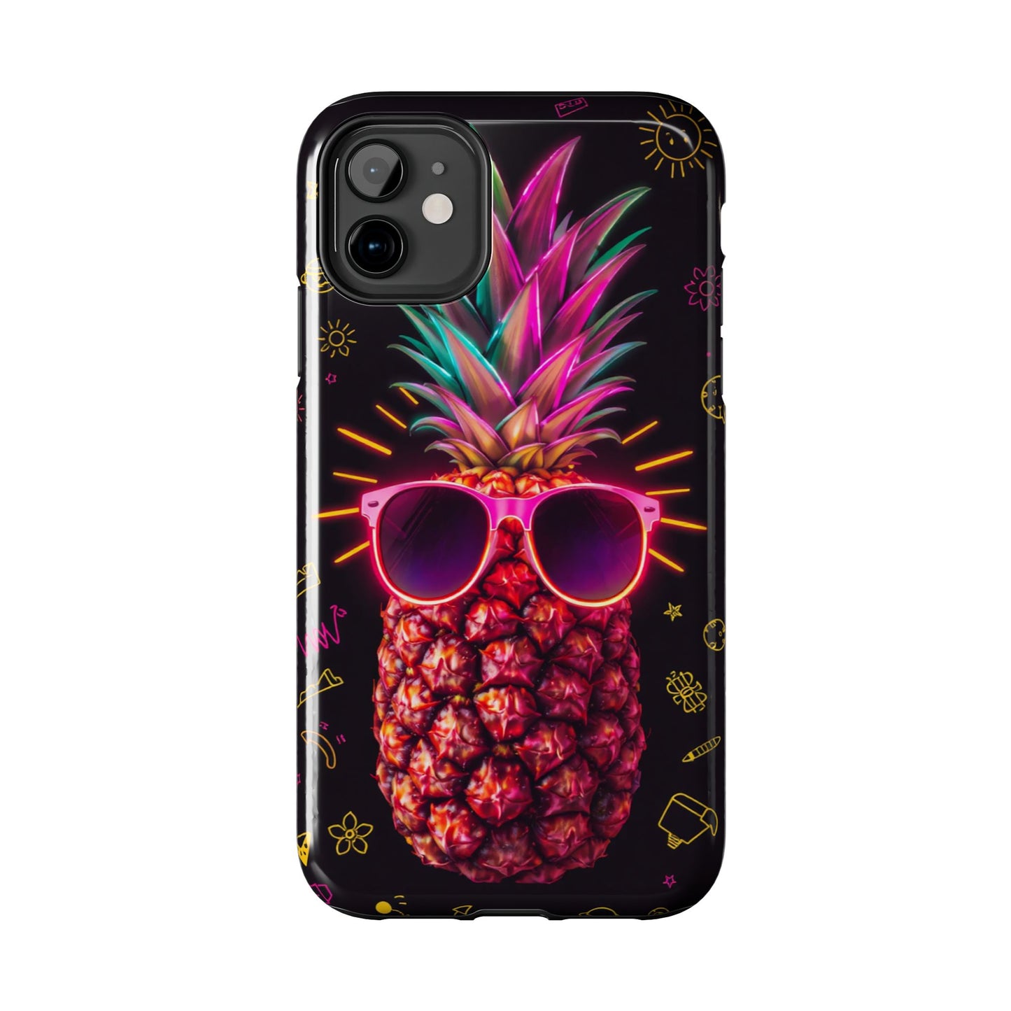 Tough Pineapple Phone Case - Cool, Vibrant Design Perfect for Summer Vibes