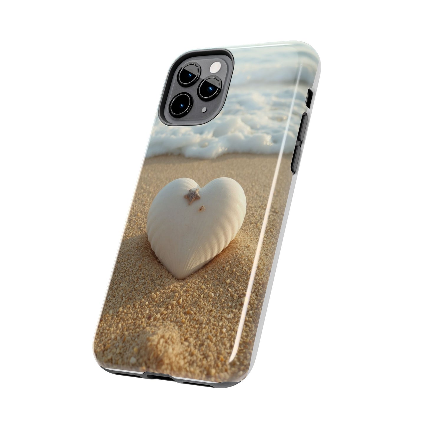 Heart Seashell Tough Phone Case for iPhone
