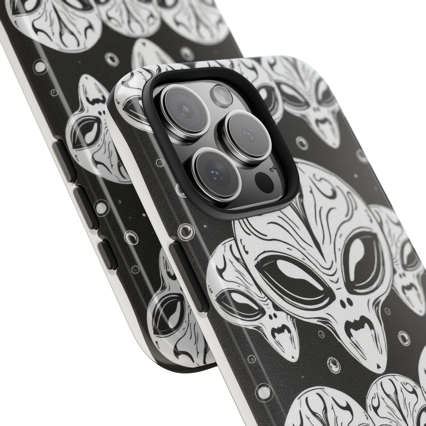 Alien Pattern Tough Phone Case - Durable Protection with Out-of-This-World Design