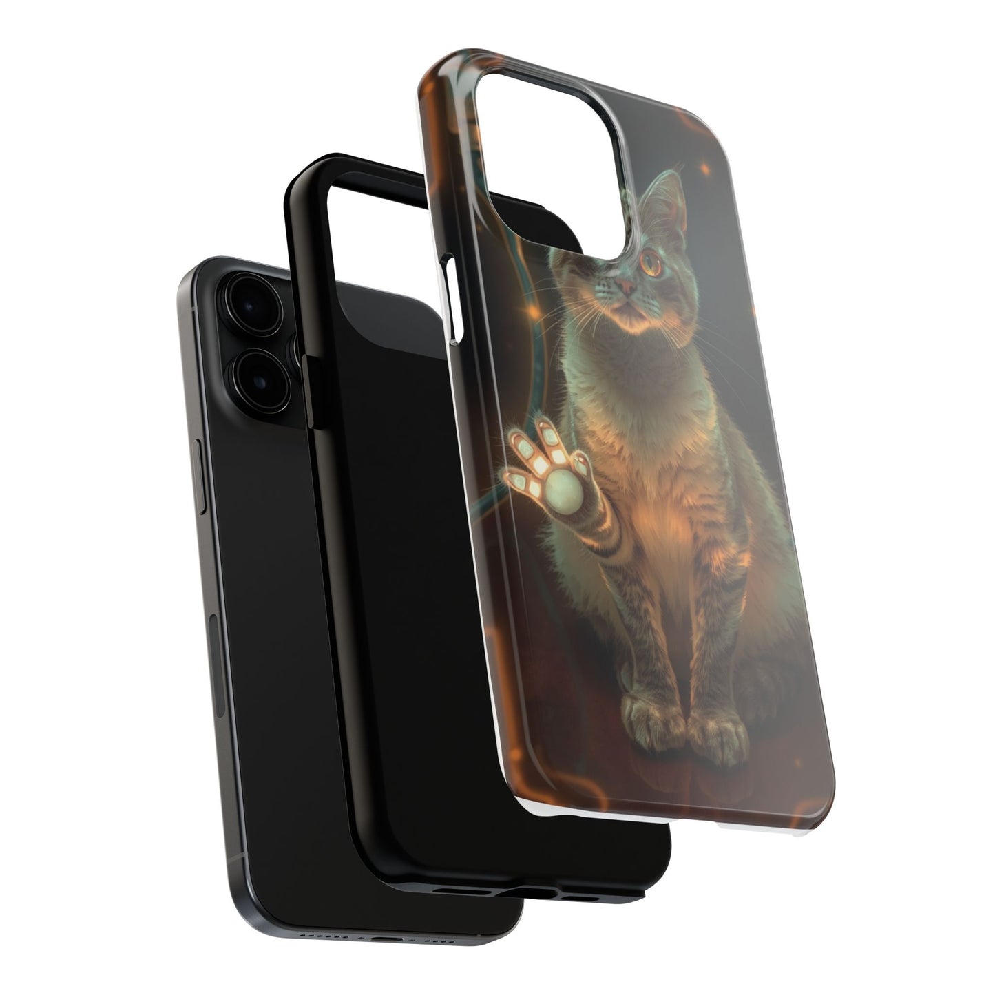 Whimsical Cat Phone Case | Tough Phone Cases for Cat Lovers, Pet Accessories, Gift for Cat Owners, Cute Phone Cover, Personalized Tech