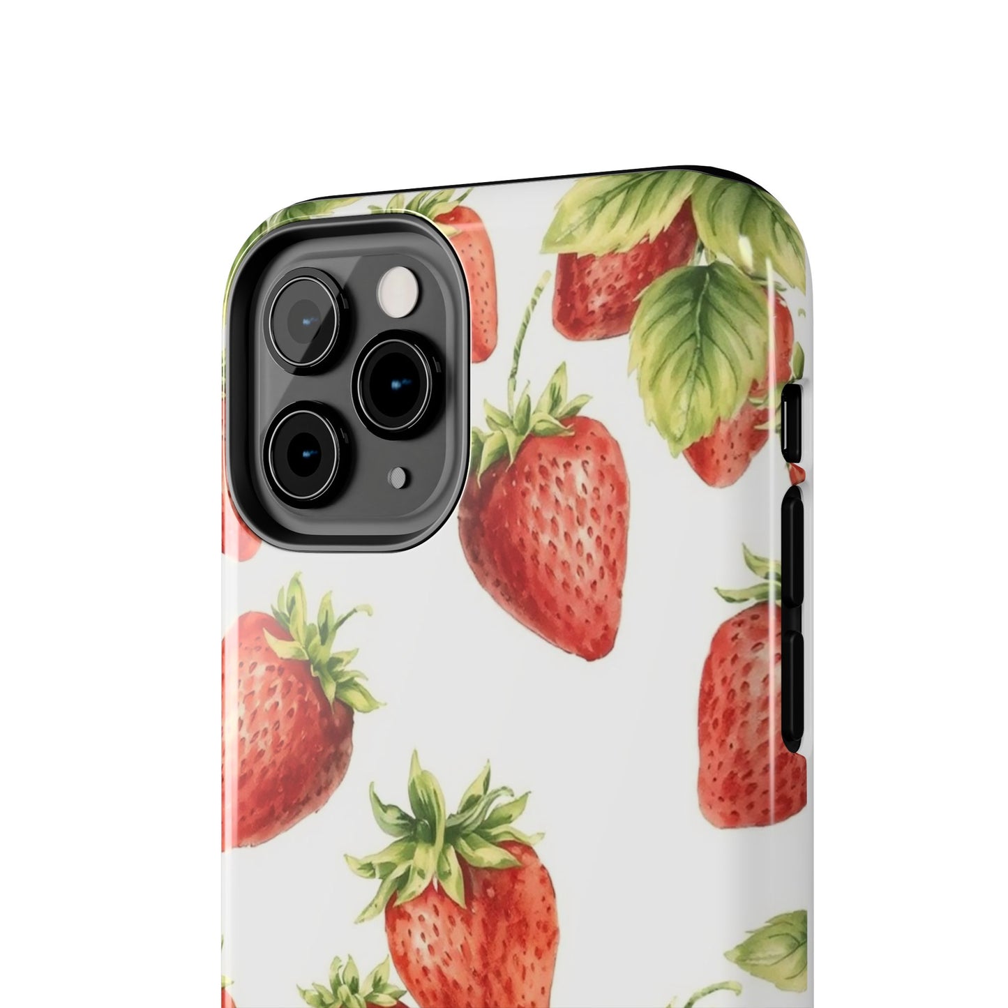 Strawberry Tough Phone Case - Durable Protection with a Fresh Design - for iPhone
