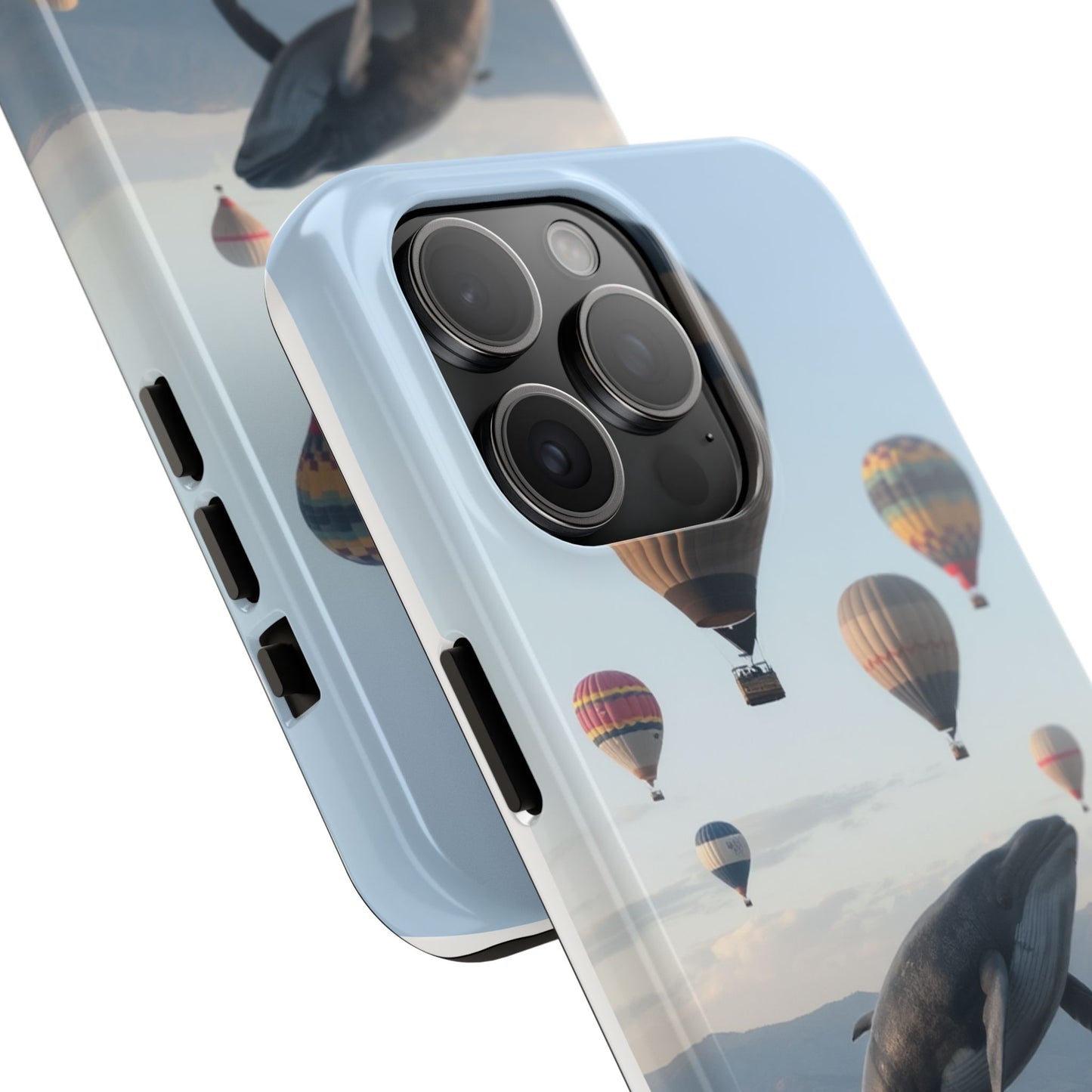 Whale Hot Air Balloon Tough Phone Case - Adventure & Nature Lovers