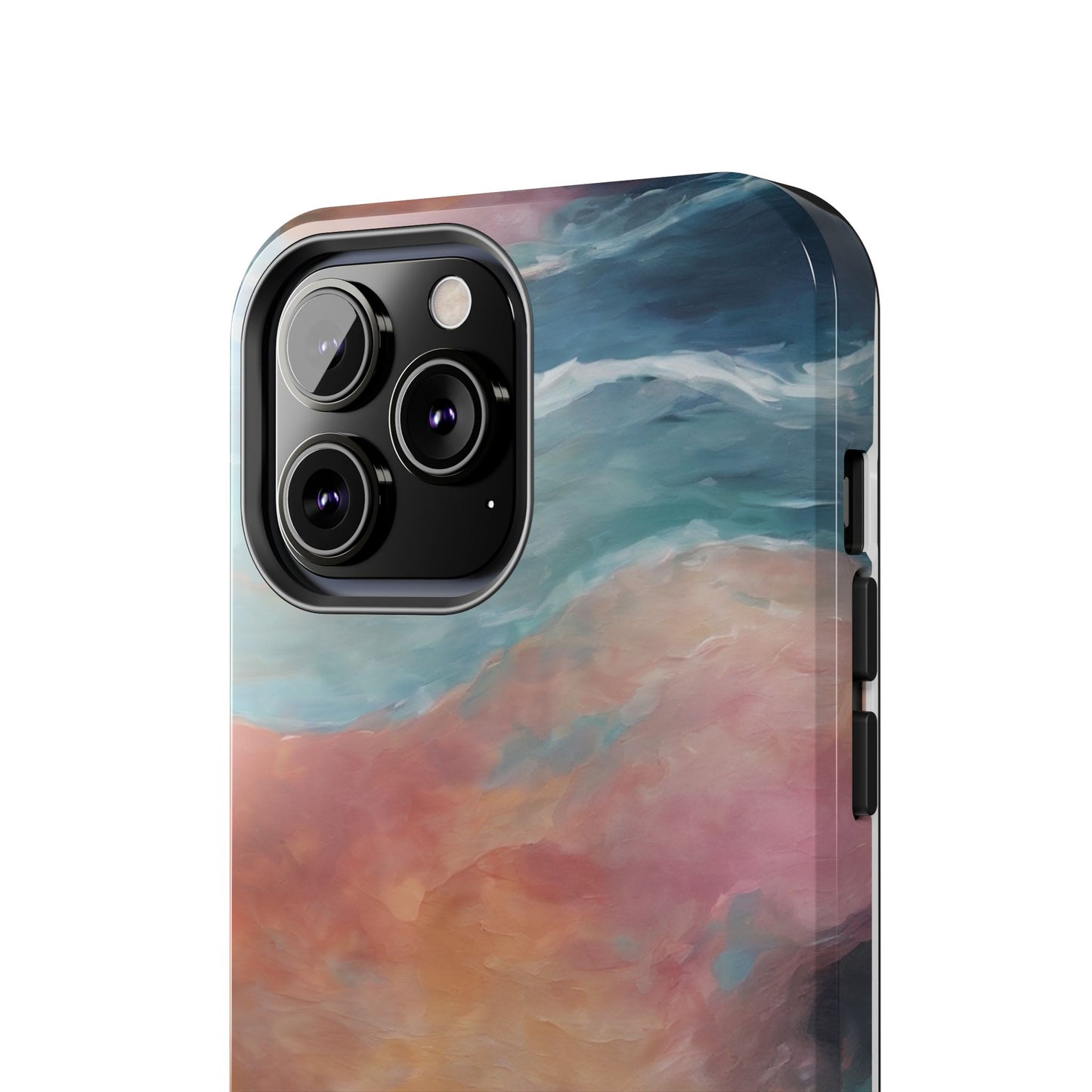 Artistic Painted Sea Tough Phone Case - Abstract Waves Design - for iPhone