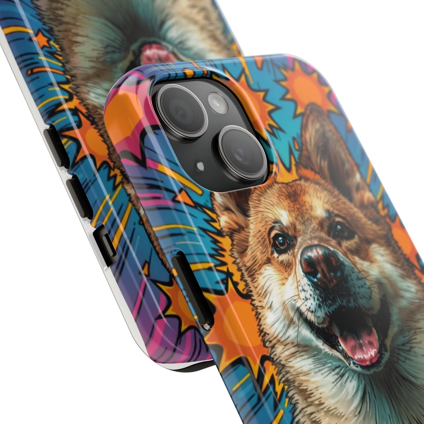 Vibrant Corgi Tough Phone Case - Fun Design for Pet Lovers