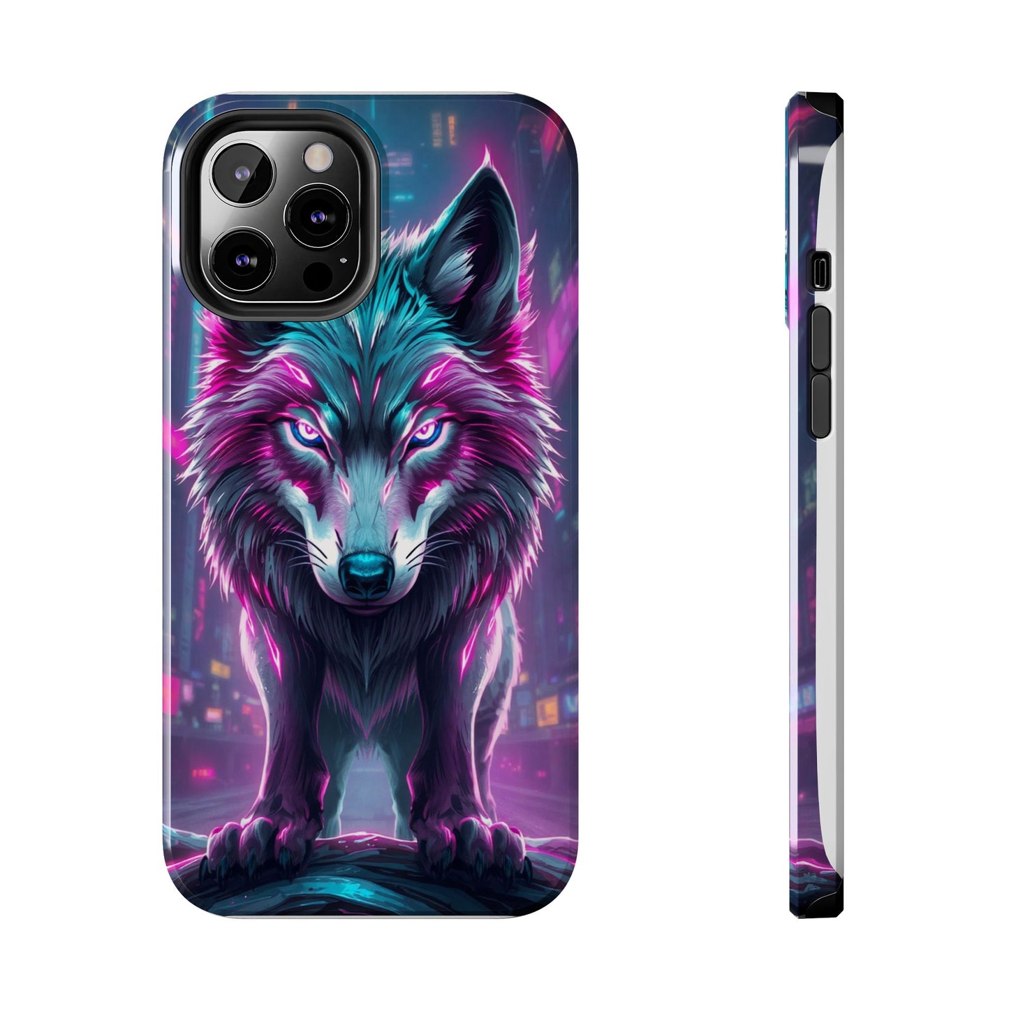 Fierce Wolf Phone Case - Tough & Vibrant Design for Animal Lovers