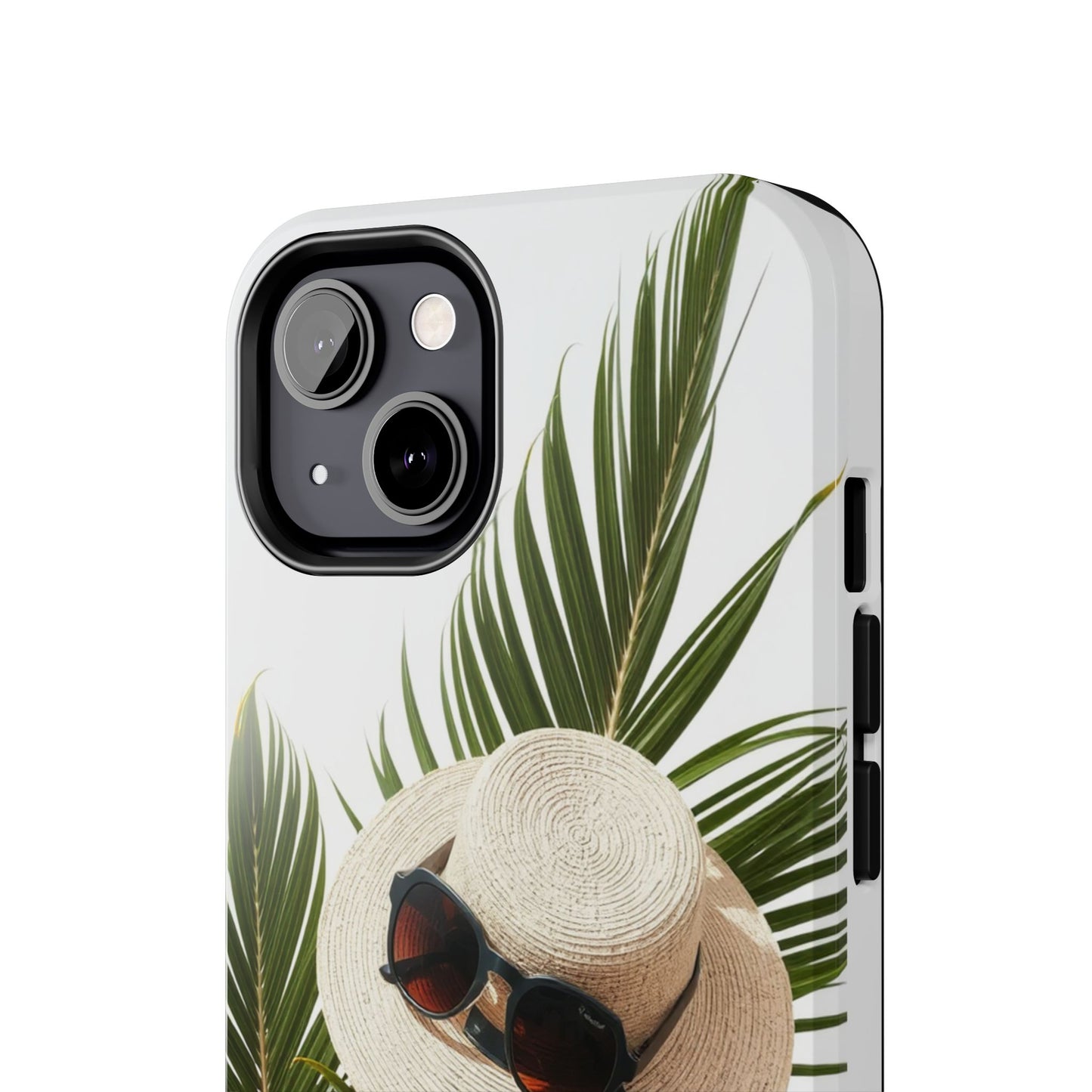 Tropical Phone Case - Summer Vibes with Hat & Sunglasses Design