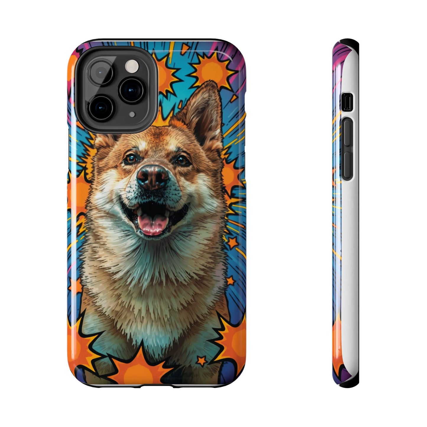 Vibrant Corgi Tough Phone Case - Fun Design for Pet Lovers