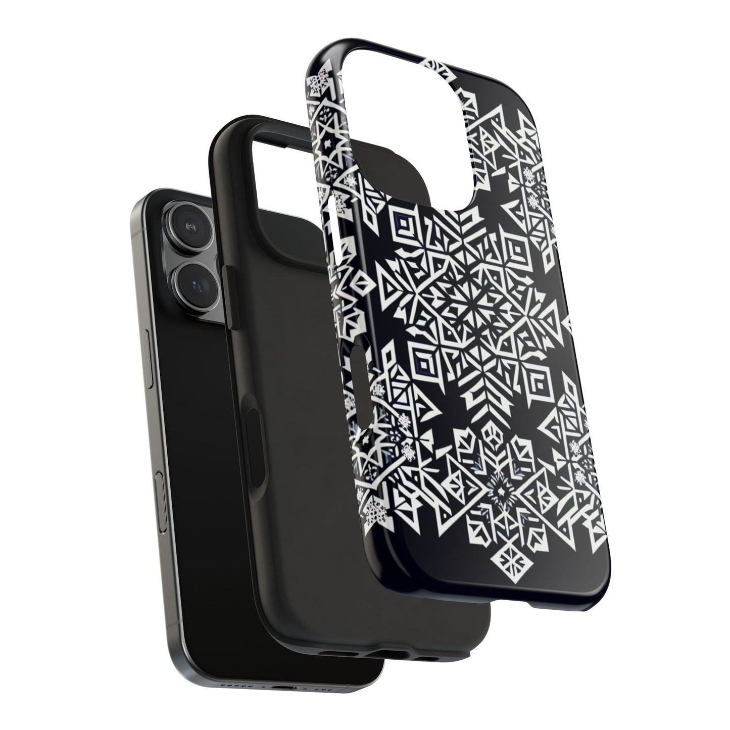 Winter Wonderland Tough Phone Case - Digital Snowflake - for iPhone