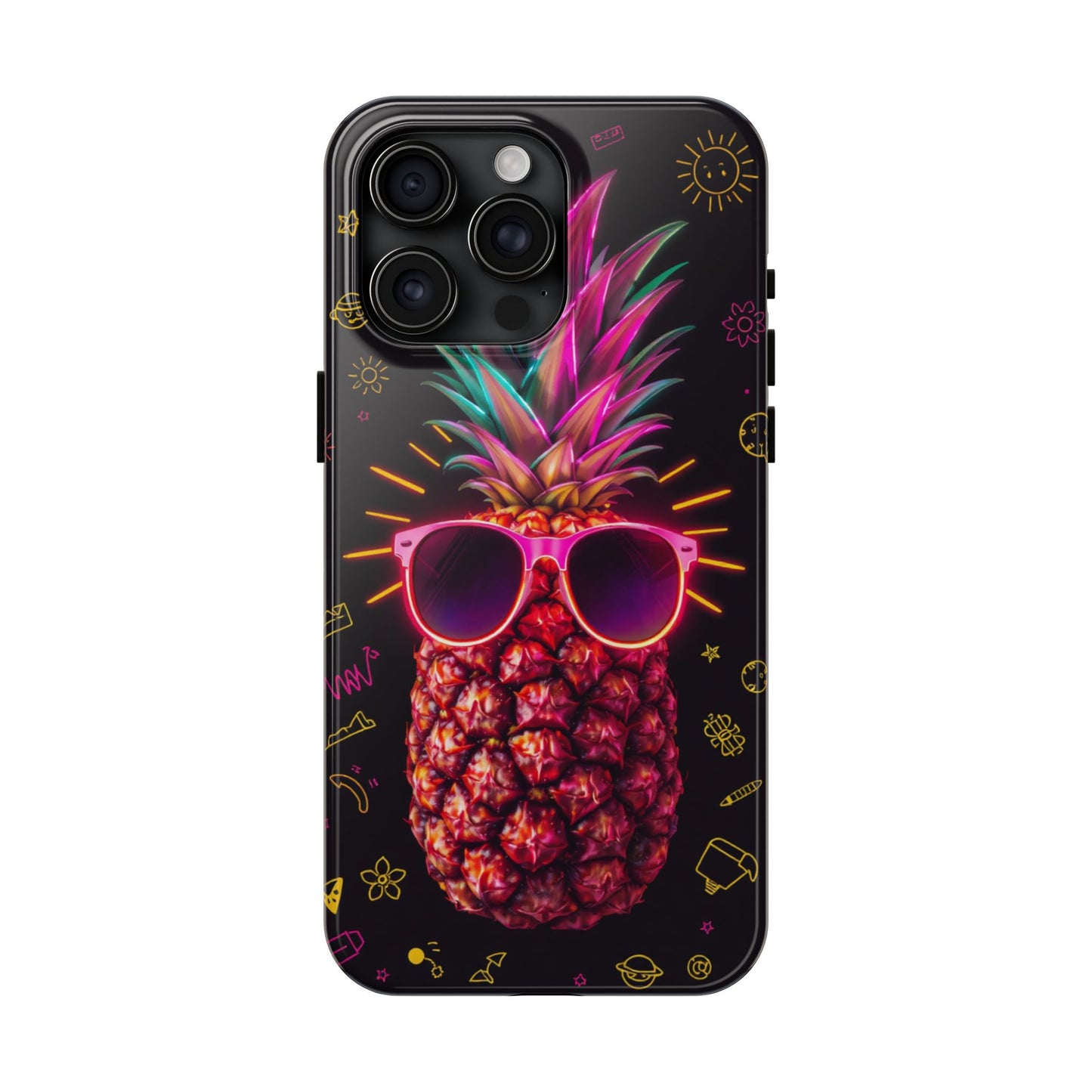 Tough Pineapple Phone Case - Cool, Vibrant Design Perfect for Summer Vibes