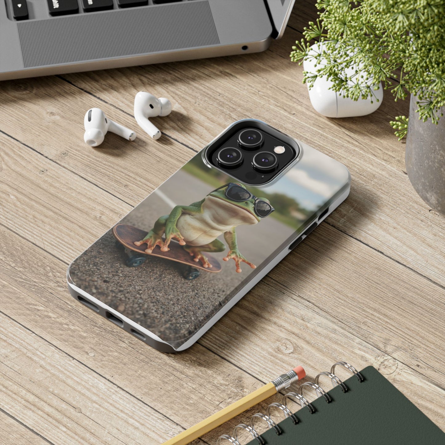 Cool Frog Skateboard Phone Case - Tough and Stylish Protection