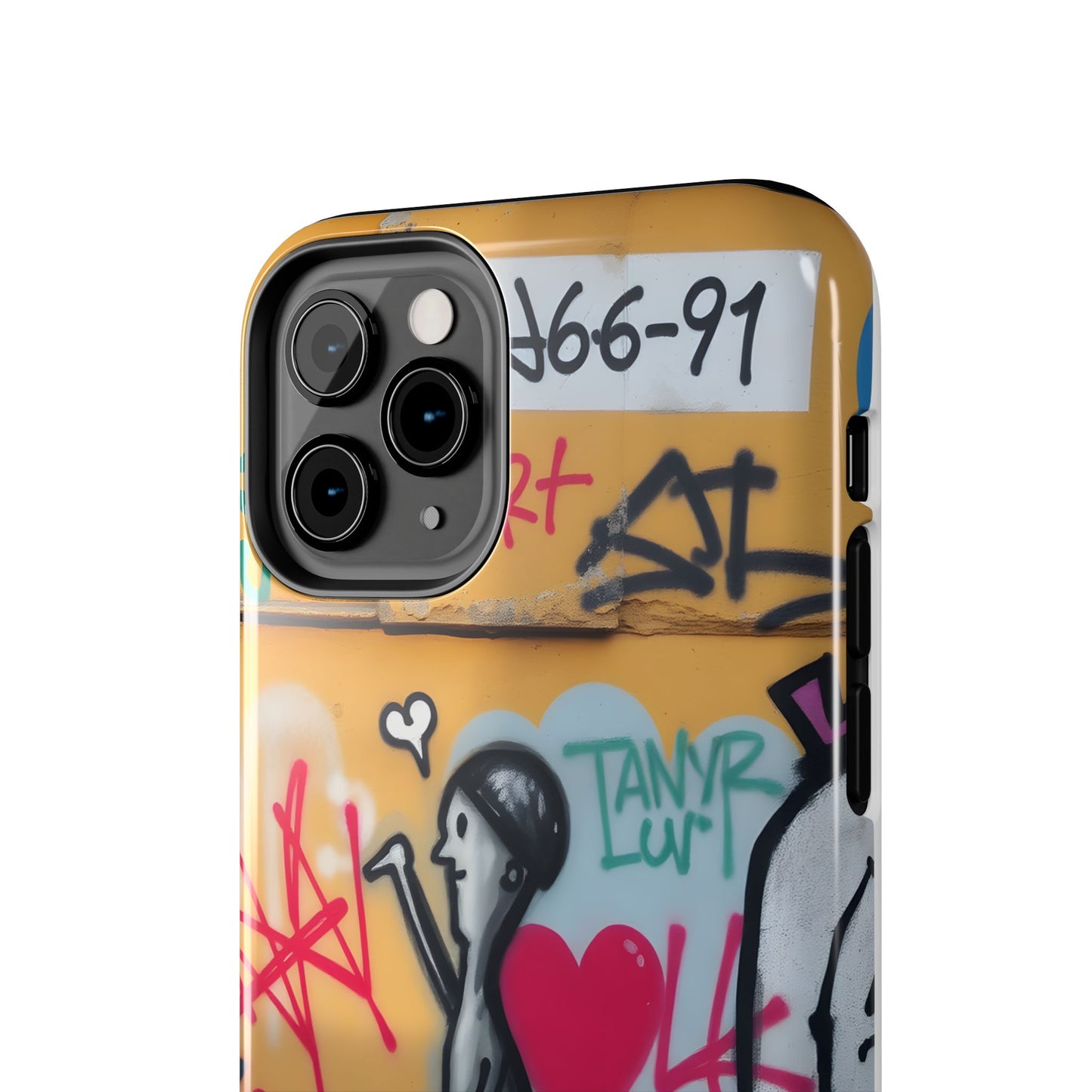 Urban Cupid Graffiti Tough Phone Case - Durable Protection with Street Art Vibe - for iPhone