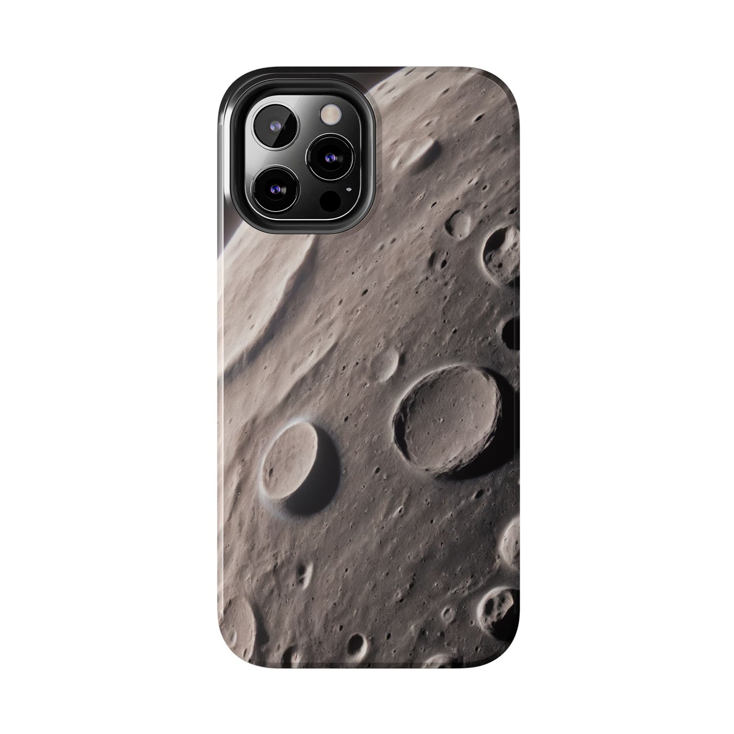 Celestial Moon Surface Tough Phone Case | Durable Space-Themed Design - for iPhone