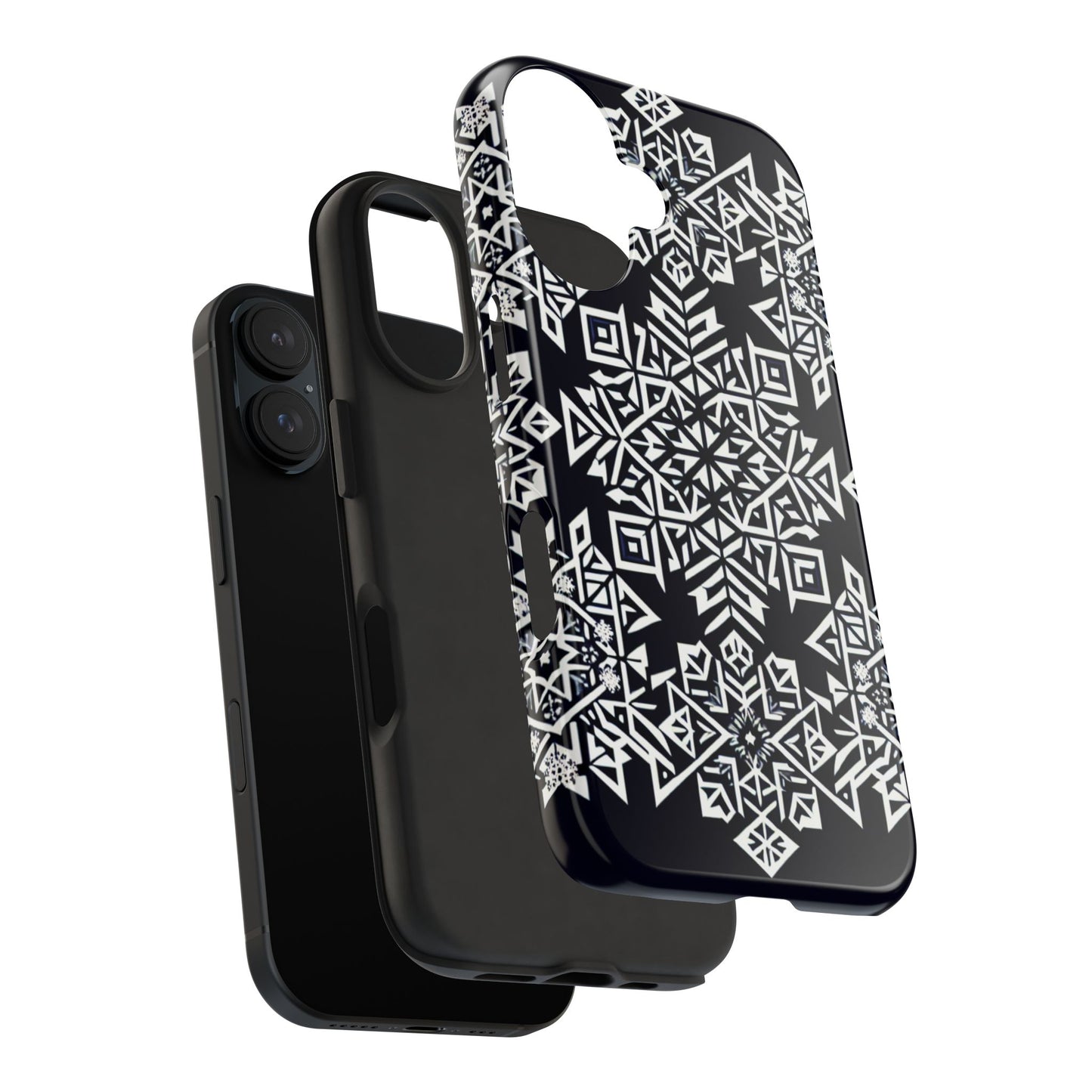 Winter Wonderland Tough Phone Case - Digital Snowflake - for iPhone