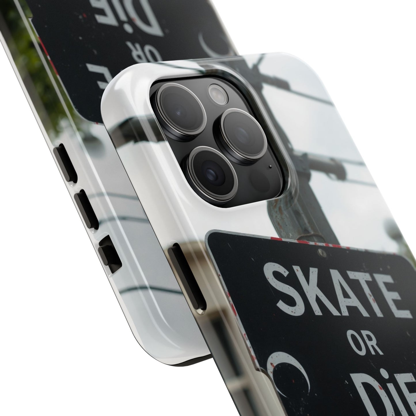 Black Sign Skate or Die Design - Tough Phone Case for iPhone