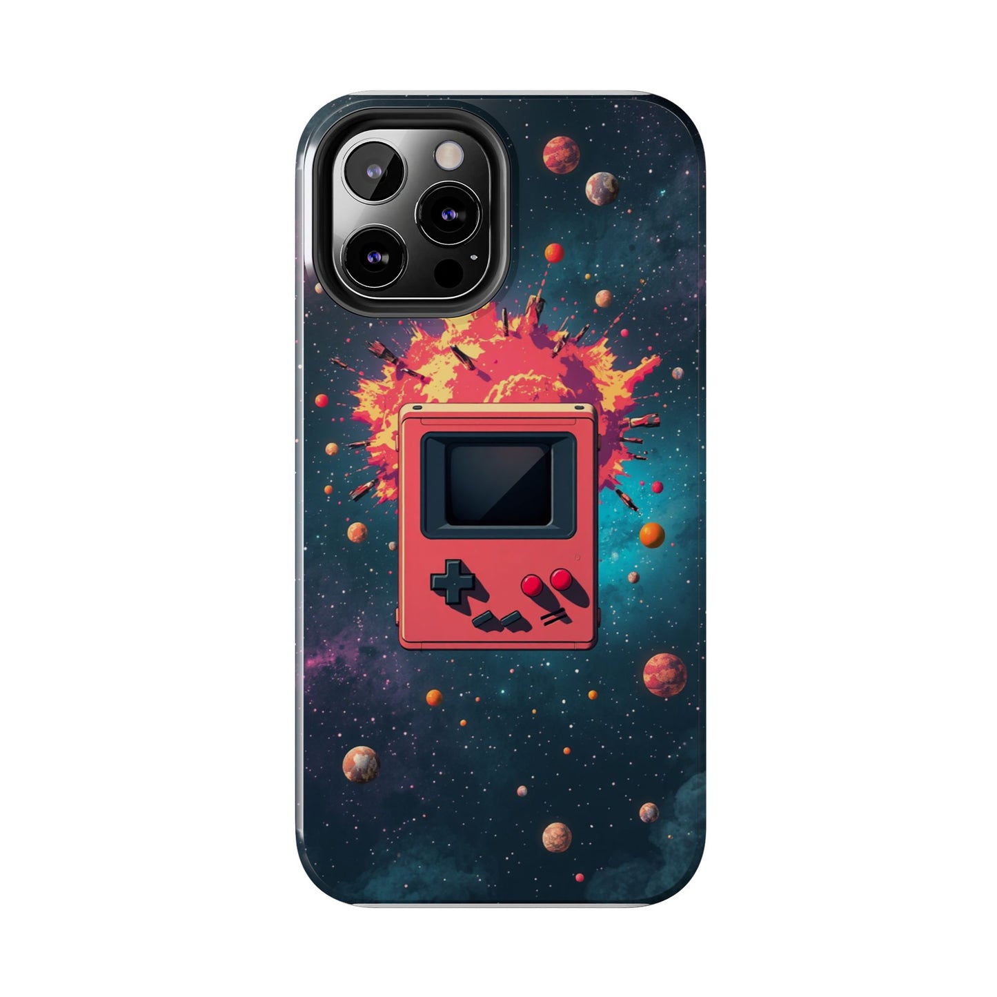 Retro Gaming Tough Phone Case - Space Adventure Design