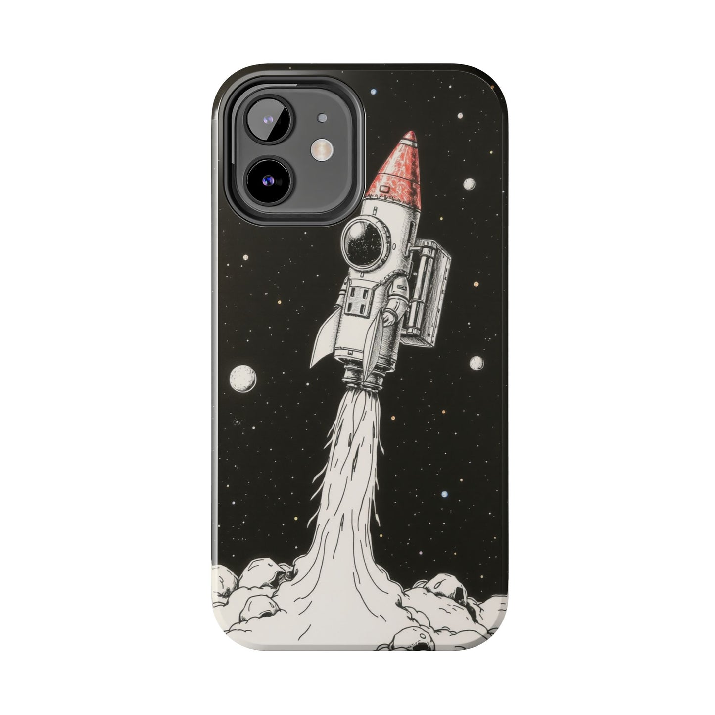 Cool Tough Phone Case for iPhone - Astro-Rocket Bond