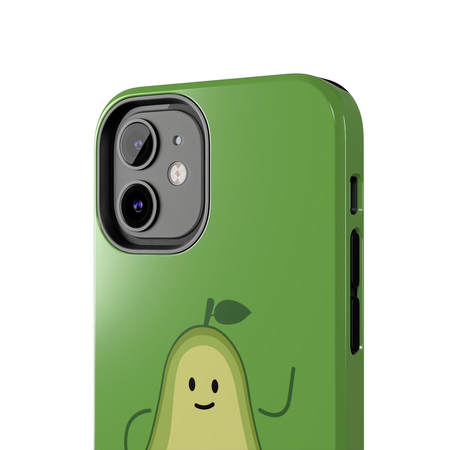 Vegan Avocado Tough Phone Case - Cute & Durable Phone Cover - for iPhone