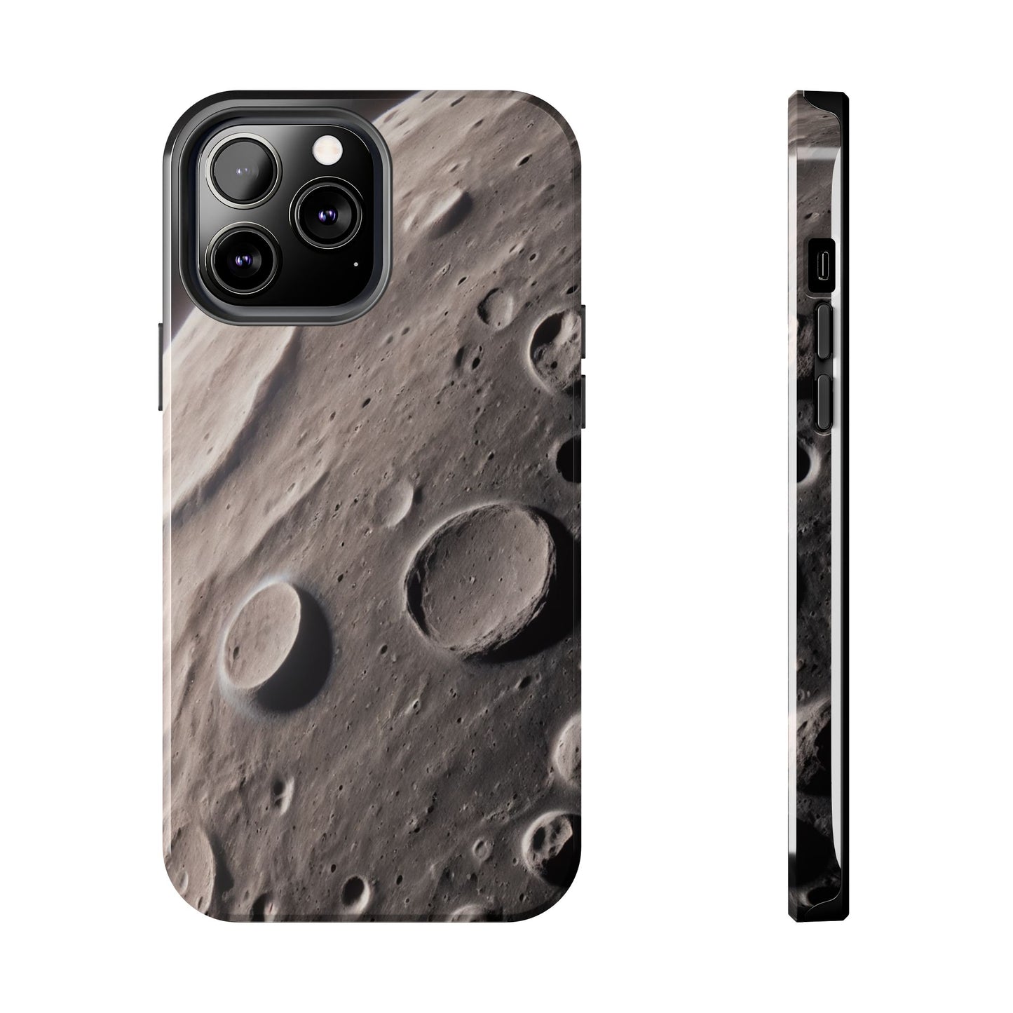 Celestial Moon Surface Tough Phone Case | Durable Space-Themed Design - for iPhone