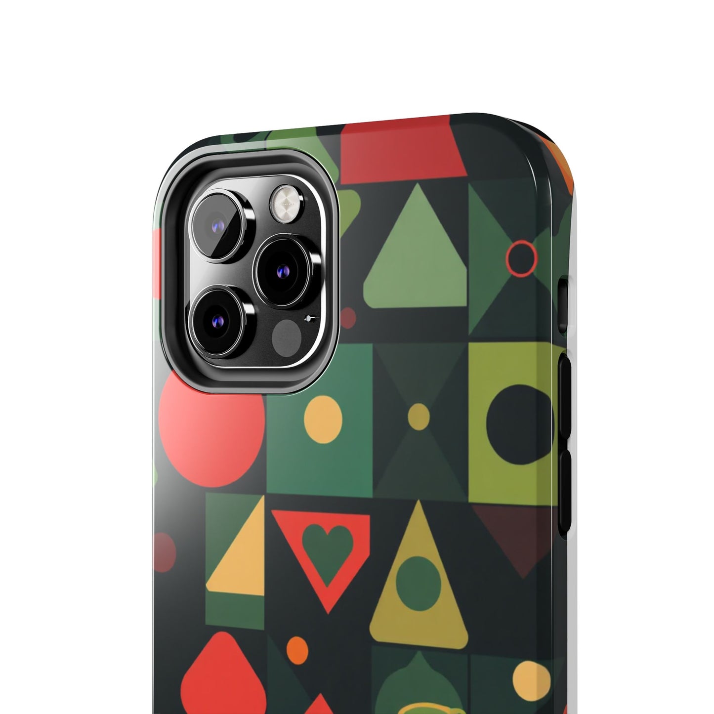 Vibrant Geometric Tough Phone Cases – Stylish Protection for Trendsetters - for iPhone