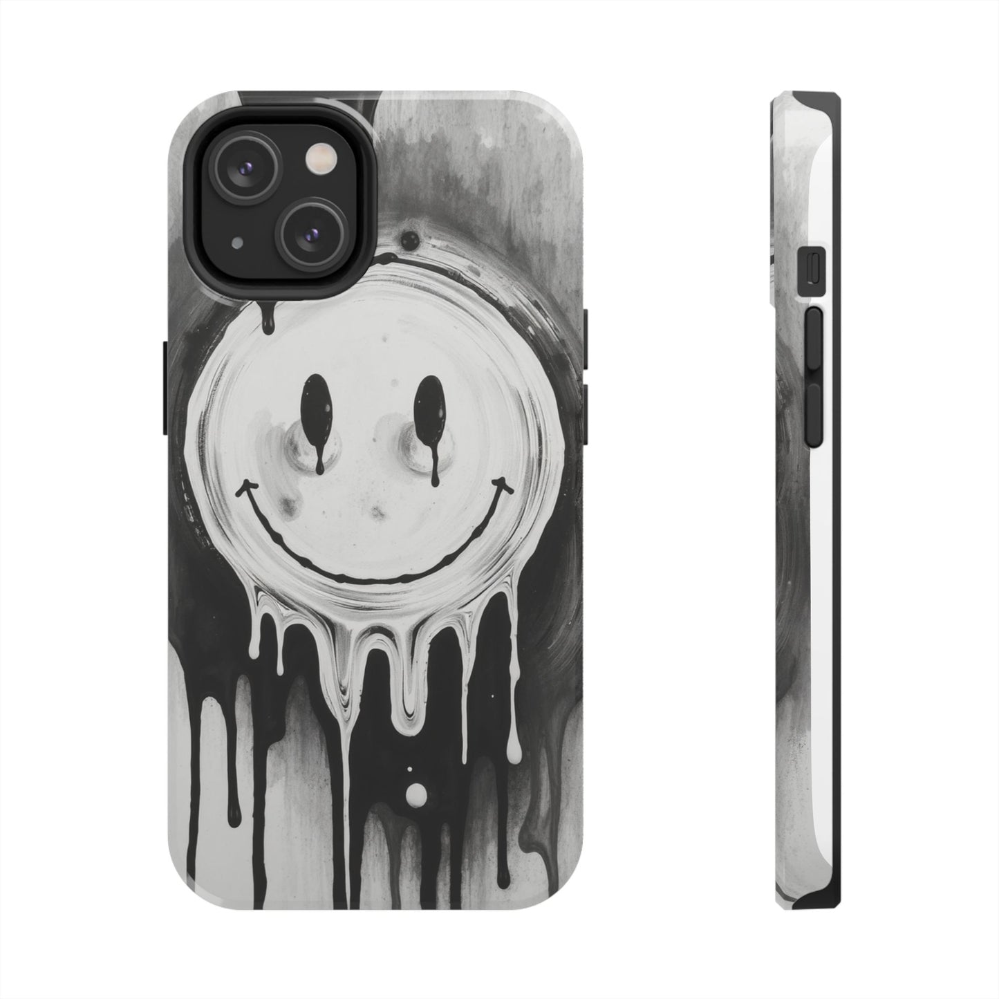 Dripping Smiley Tough Phone Case - Stylish & Durable Protection