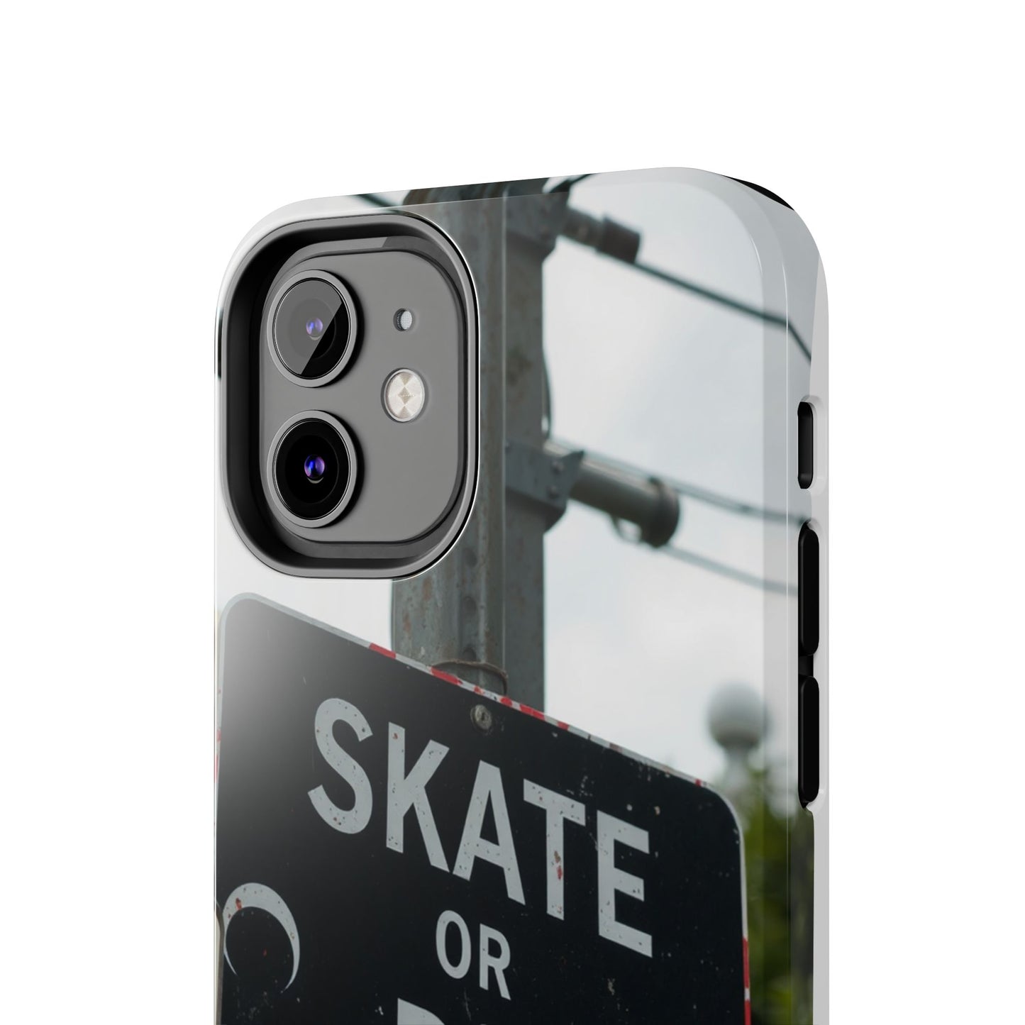 Black Sign Skate or Die Design - Tough Phone Case for iPhone