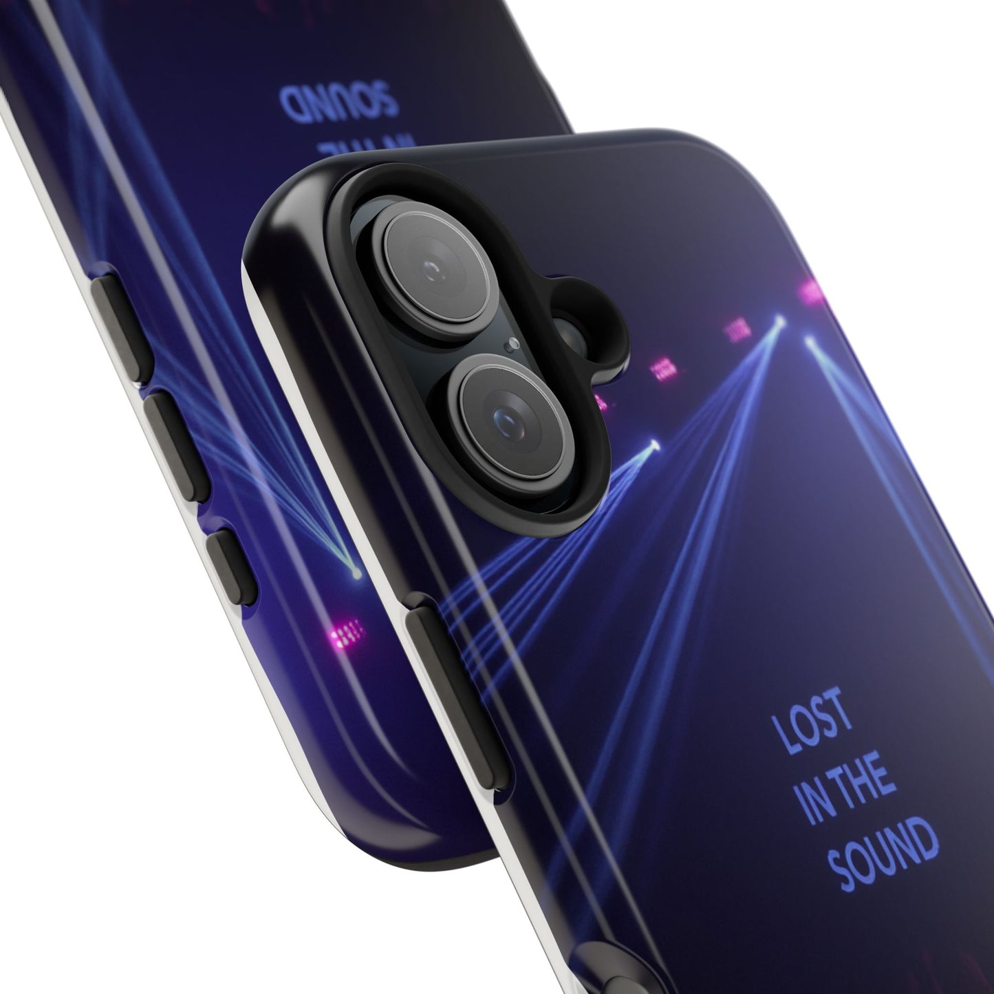 Vibrant Tough Phone Case - 'Lost in the Sound' Design for Music Lovers