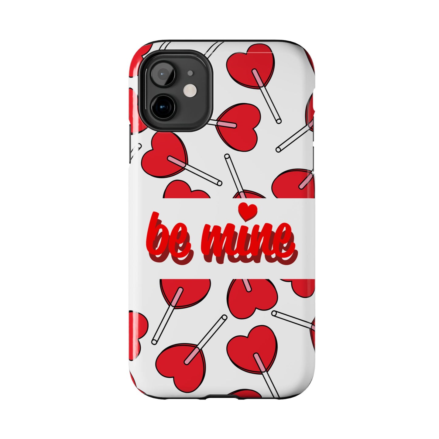 Be Mine Heart Pattern Tough Phone Case - Love Gift - for iPhone