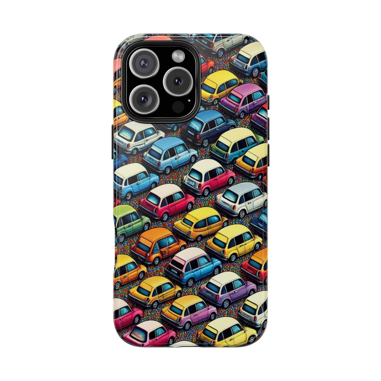 Car Phone Case - City Traffic Pattern Design - for iPhone