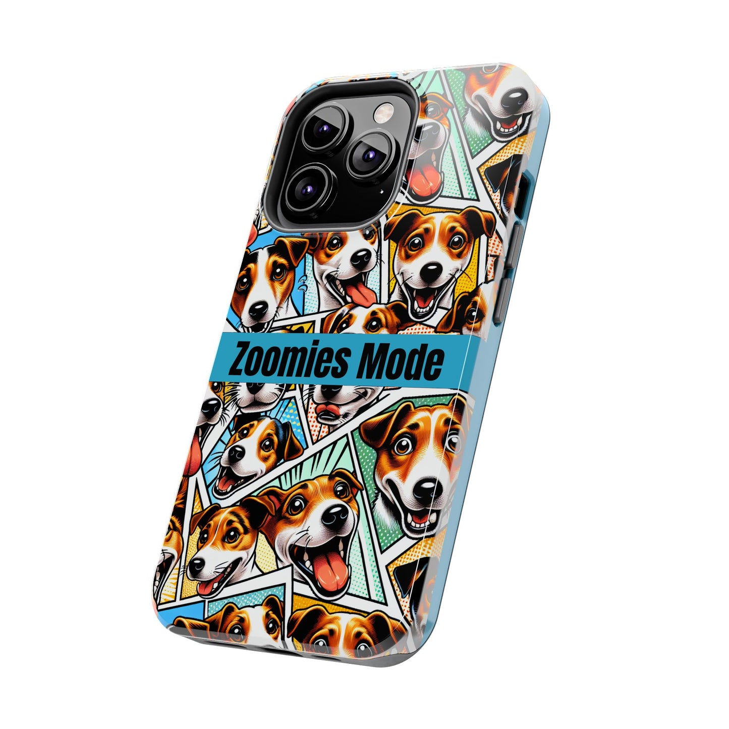 Zoomies Mode Jack Russell Tough Phone Case - Fun Dog Design Case for iPhone
