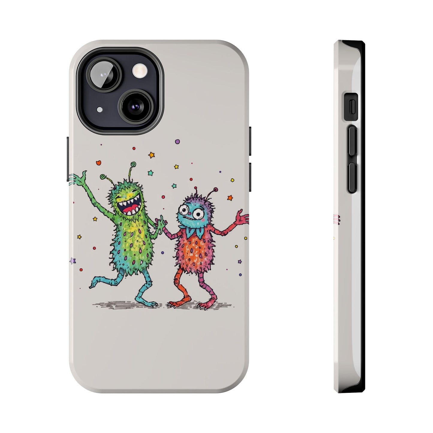 Colorful Monster Tough Phone Case - Fun and Playful Design