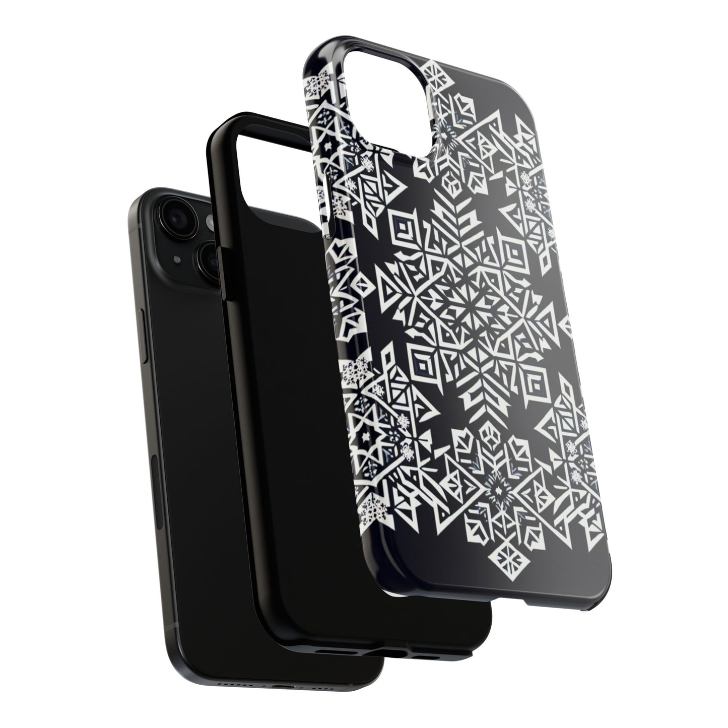Winter Wonderland Tough Phone Case - Digital Snowflake - for iPhone