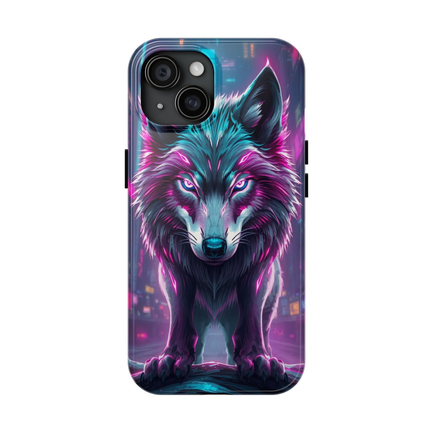 Fierce Wolf Phone Case - Tough & Vibrant Design for Animal Lovers