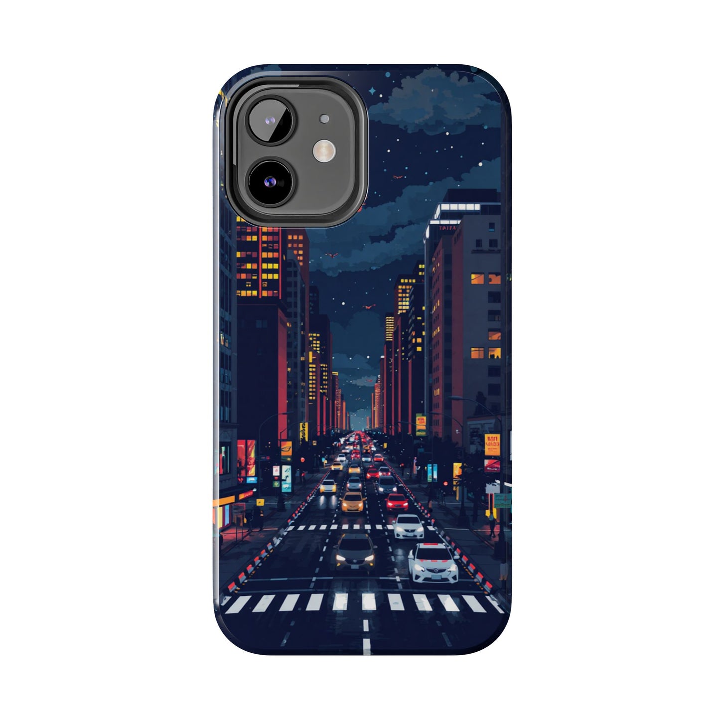 Urban Nightlife Tough Phone Case - Durable & Stylish Protection