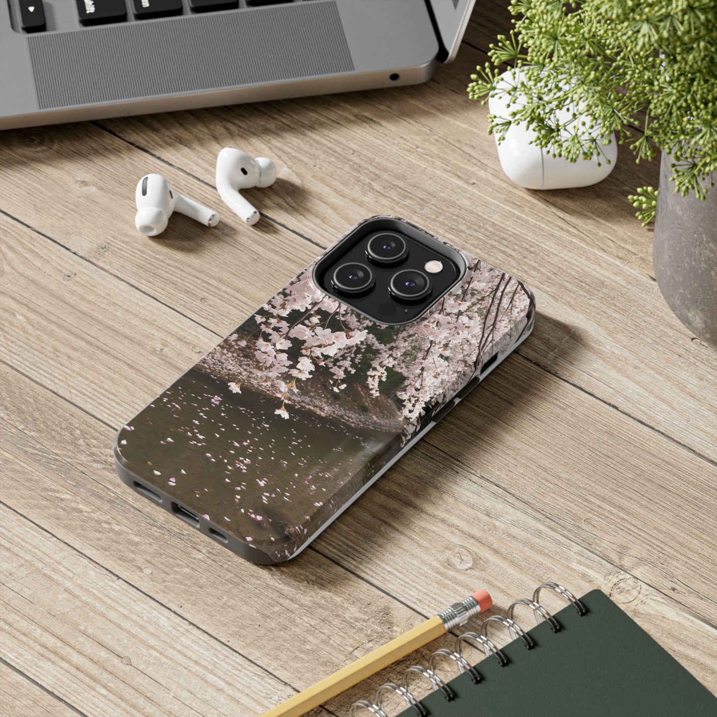Cherry Blossom Tough Phone Cases - Durable Protection with Floral Serenity