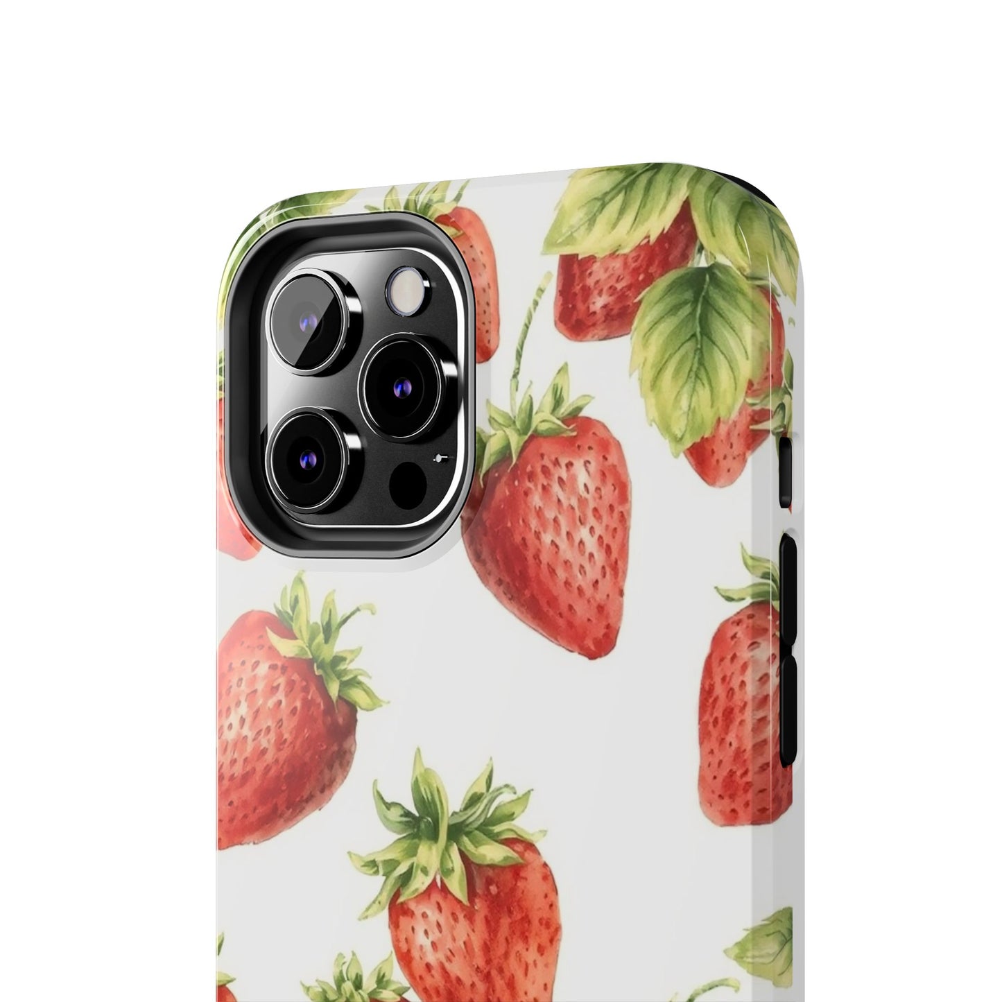 Strawberry Tough Phone Case - Durable Protection with a Fresh Design - for iPhone
