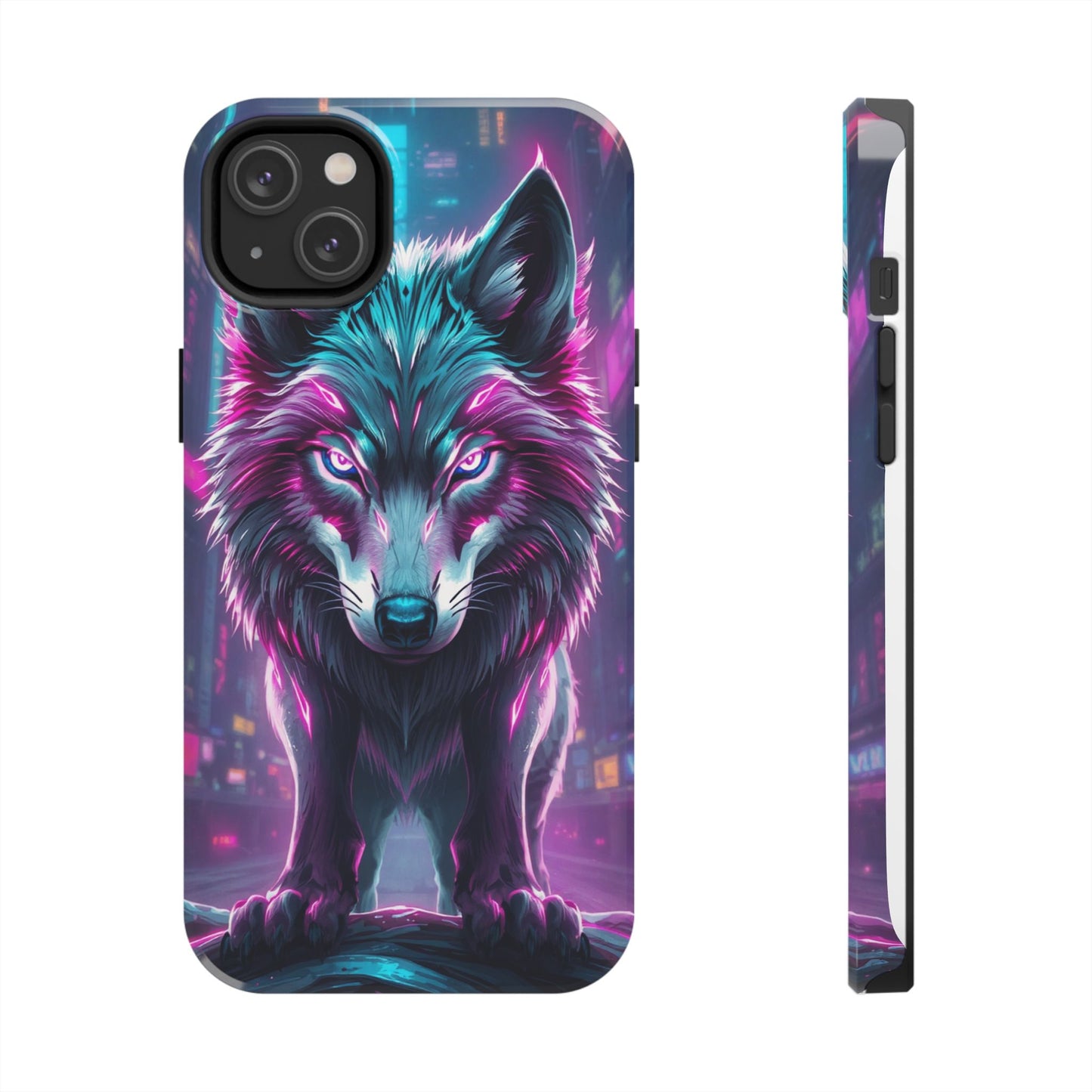 Fierce Wolf Phone Case - Tough & Vibrant Design for Animal Lovers