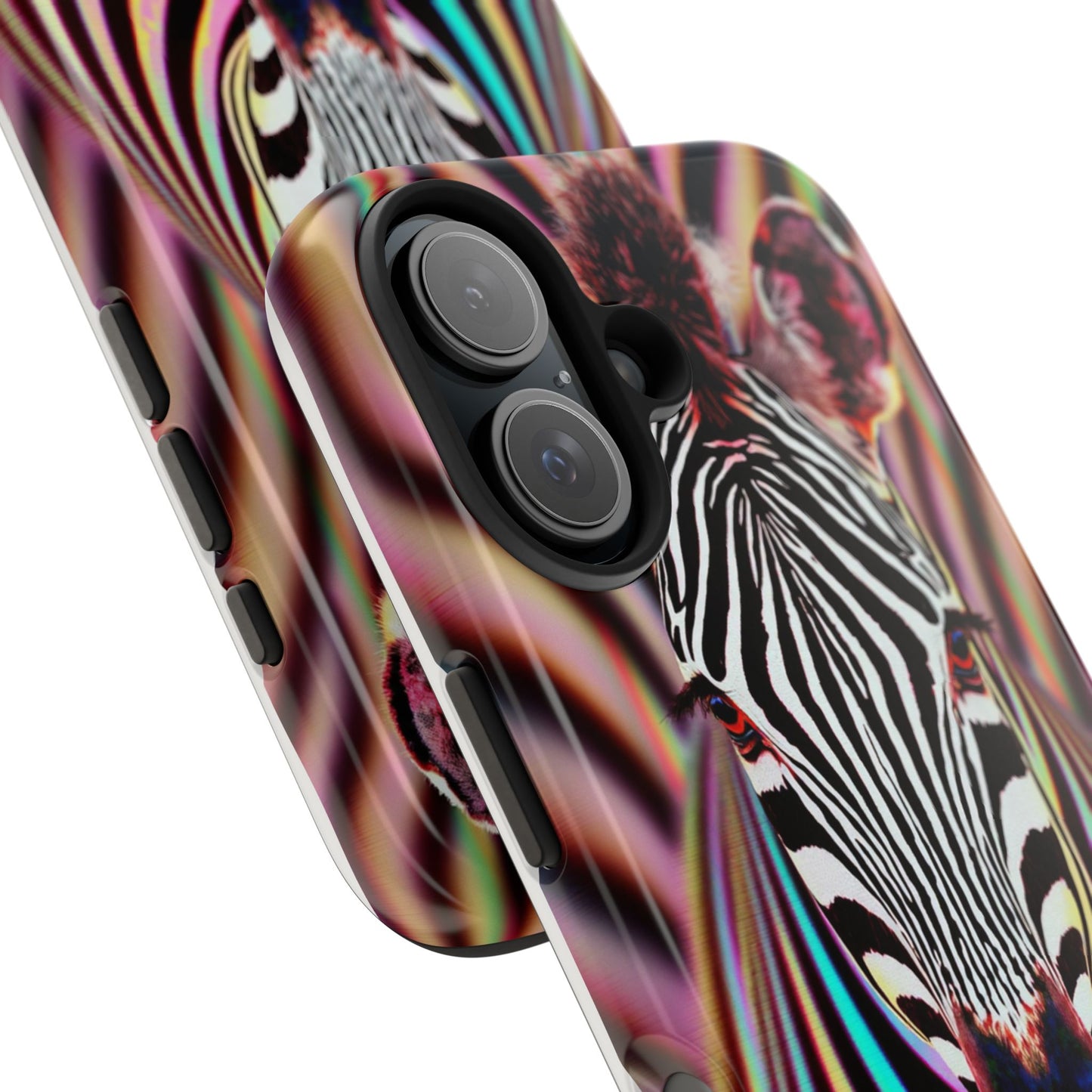 Vibrant Zebra Tough Phone Case - Unique Animal Design for Wild Spirit