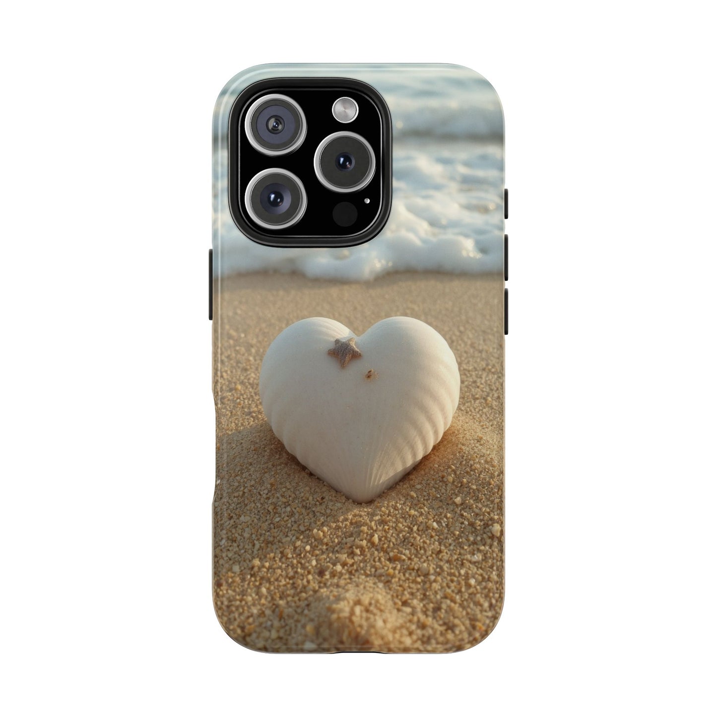Heart Seashell Tough Phone Case for iPhone
